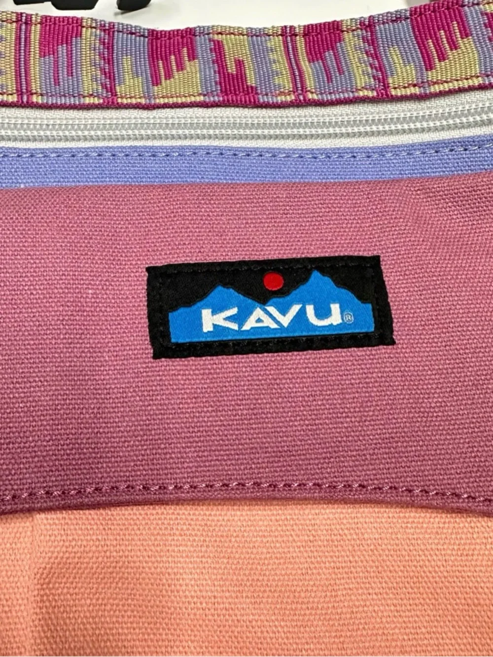 Kavu Keeper Fruit Frenzy Crossbody Bag 2023 917-2228 Peach Blue Plum